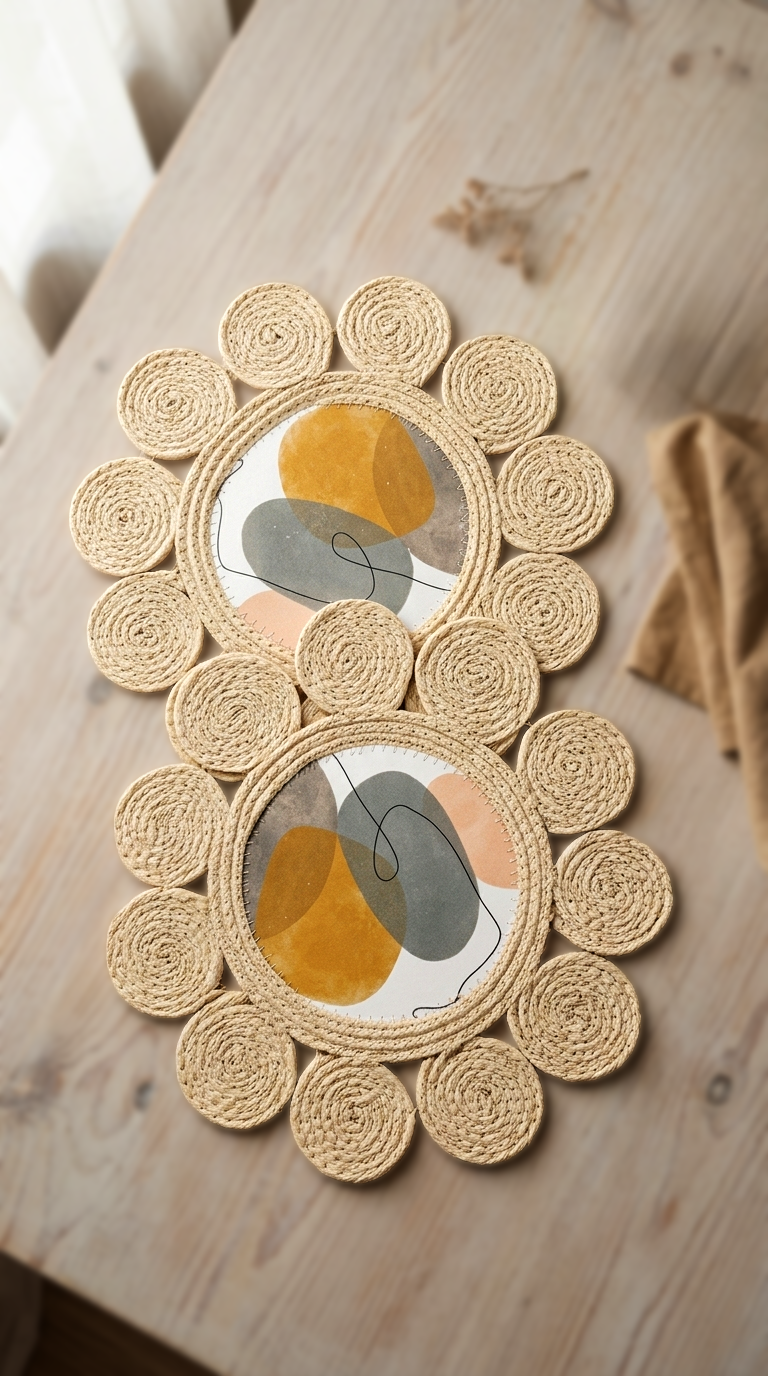 Table Mat ! Combo Set Of 2 - 40x40 cm