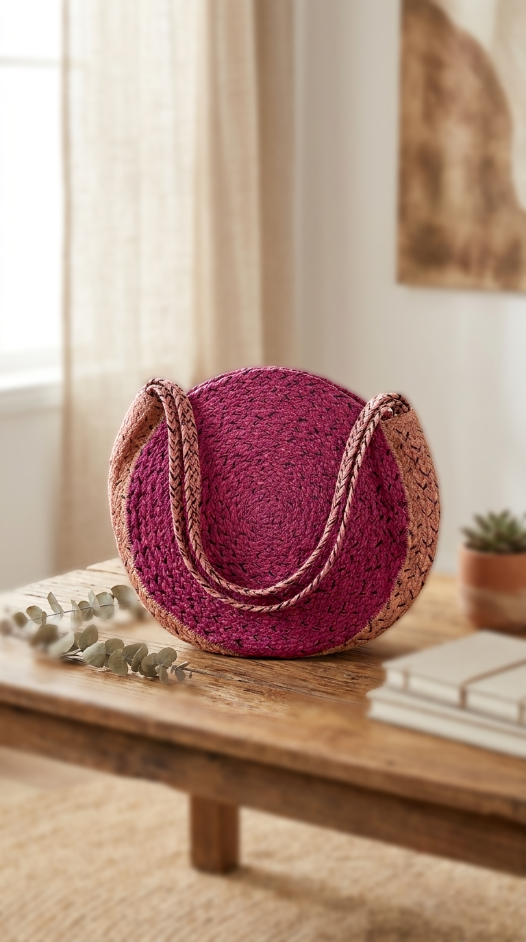 jute Bags Round