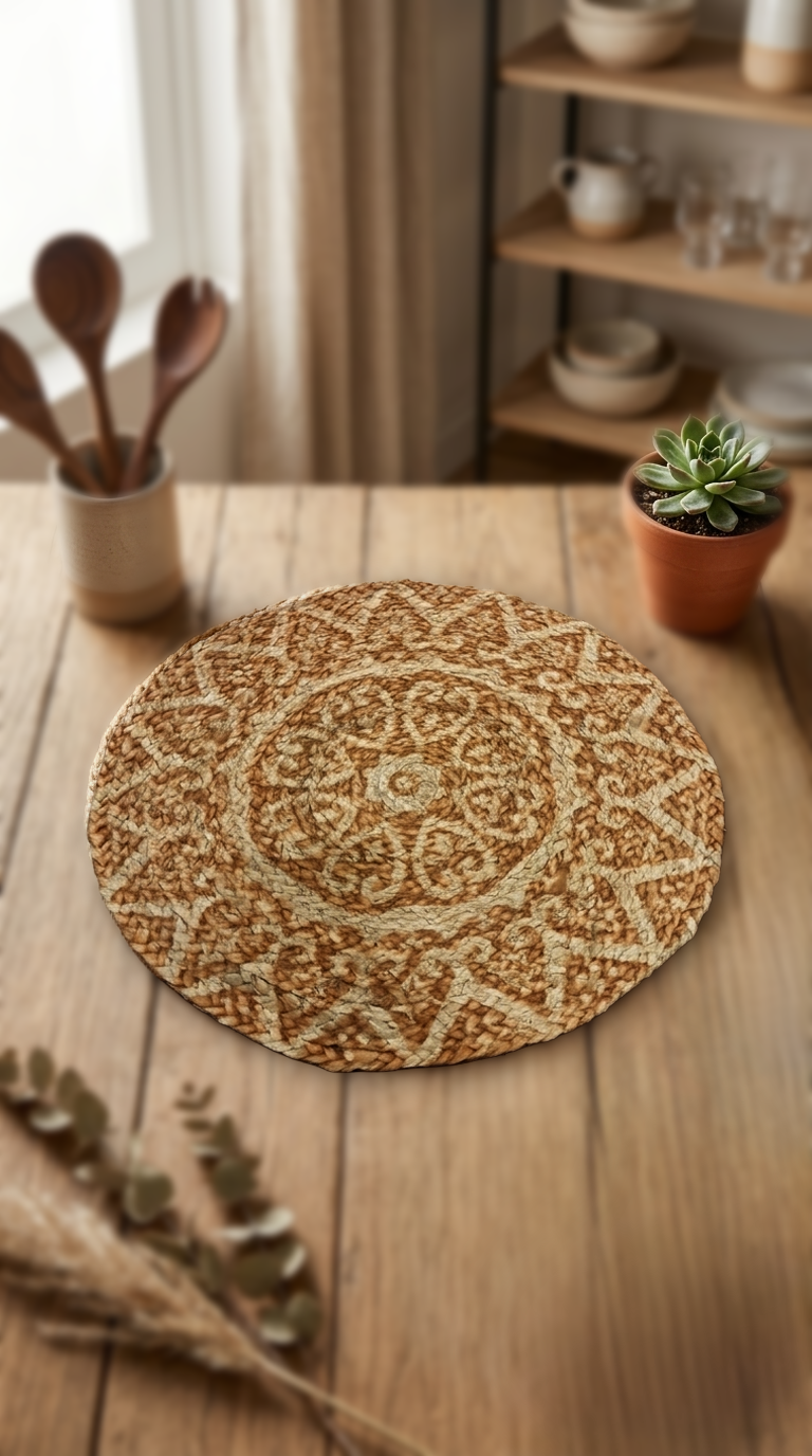 Jute Braided Placemats ! combo set of 2