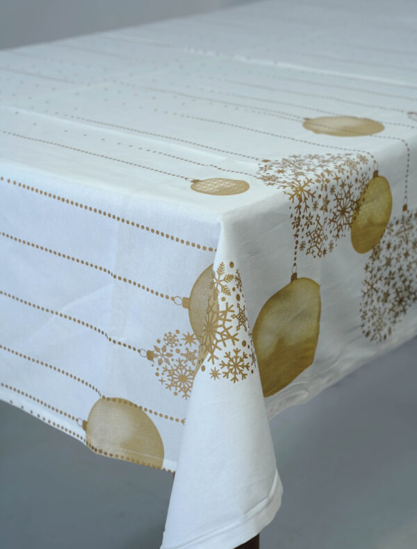 6 Feet Table Cloth – 100% Pure Cotton | Elegant Tile Pattern Design
