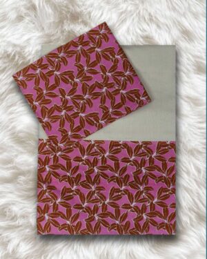 Urban Space Premium Handloom Cotton King Bedsheet Set – Lavender Bloom Design (100 x 110 inches) | Free Shipping