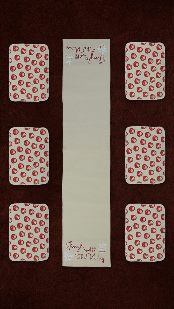 1 Runner + 6 Placemat Combo (RED)