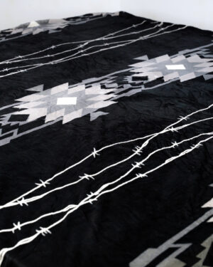 Velvet double coat lightweight soft blanket in dark shade – 90x70 inch