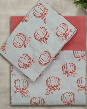 Premium thick cotton queen bedsheet with border and pillow covers