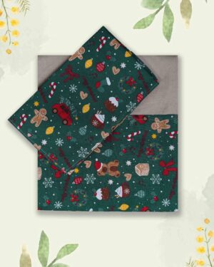 Luxury Feel Pure Cotton Queen Border Bedsheet Set