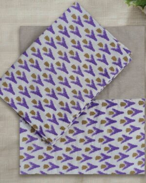 Printed thick cotton queen bedsheet with pillow covers