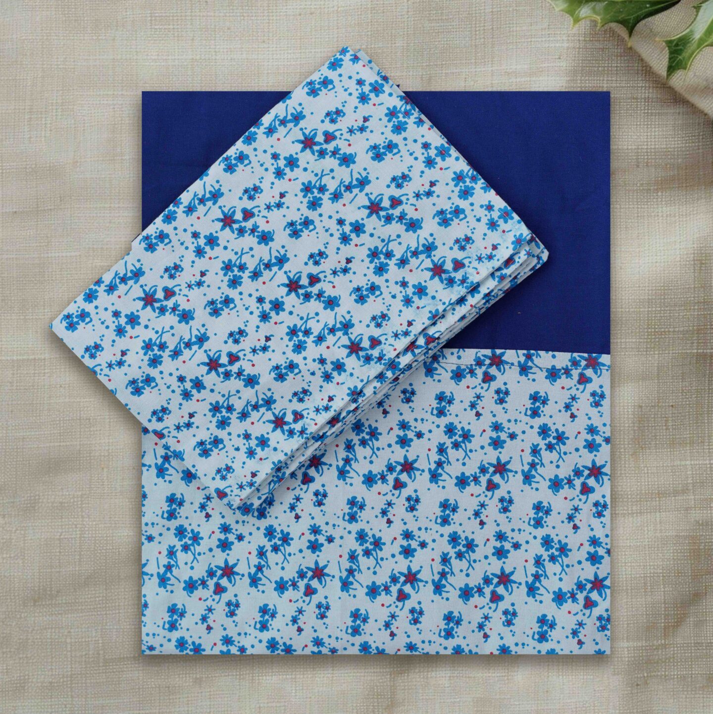 Breathable thick cotton queen size bedsheet