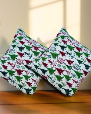 Pure cotton printed cushion cover 16x16 set of 2