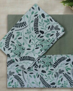 Elegant thick cotton queen size bedsheet border design