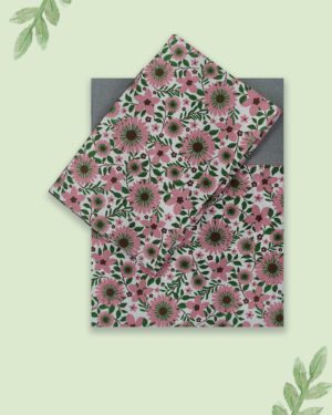 Pure handloom cotton king size bedsheet 100×110 with pillow covers