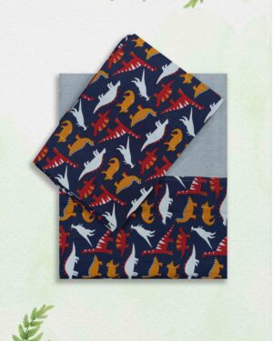 luxury thick cotton king size border bedsheet with pillow covers