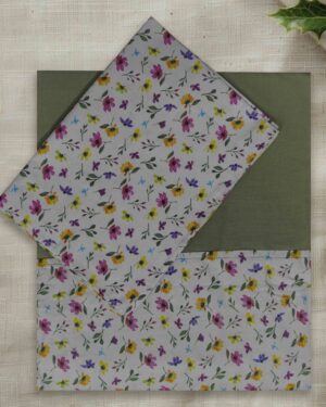 Pure cotton queen bedsheet thick fabric border design