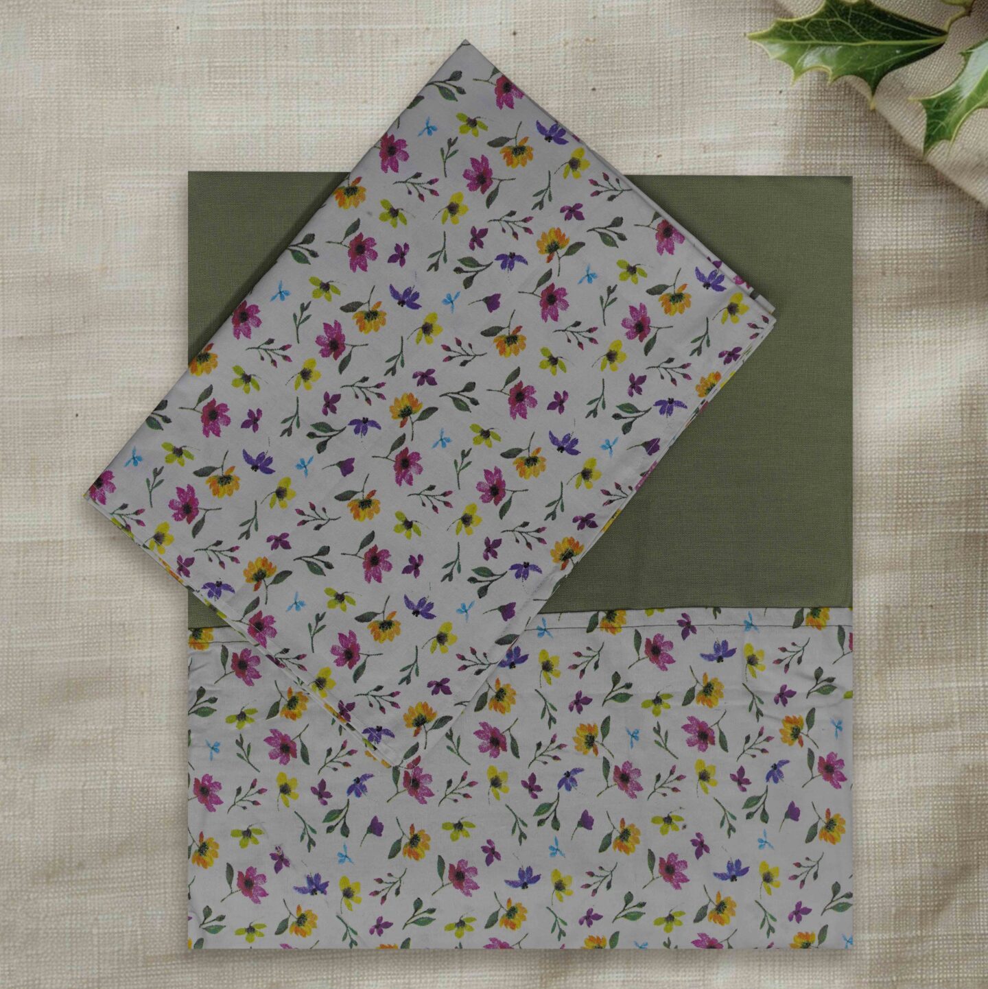 Pure cotton queen bedsheet thick fabric border design