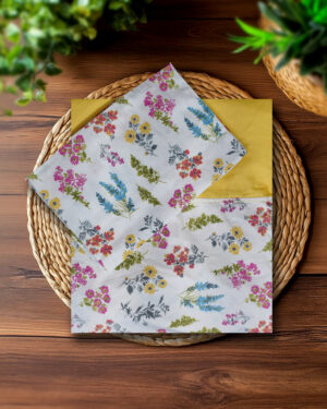 Premium handloom cotton queen size bedsheet with pillow covers