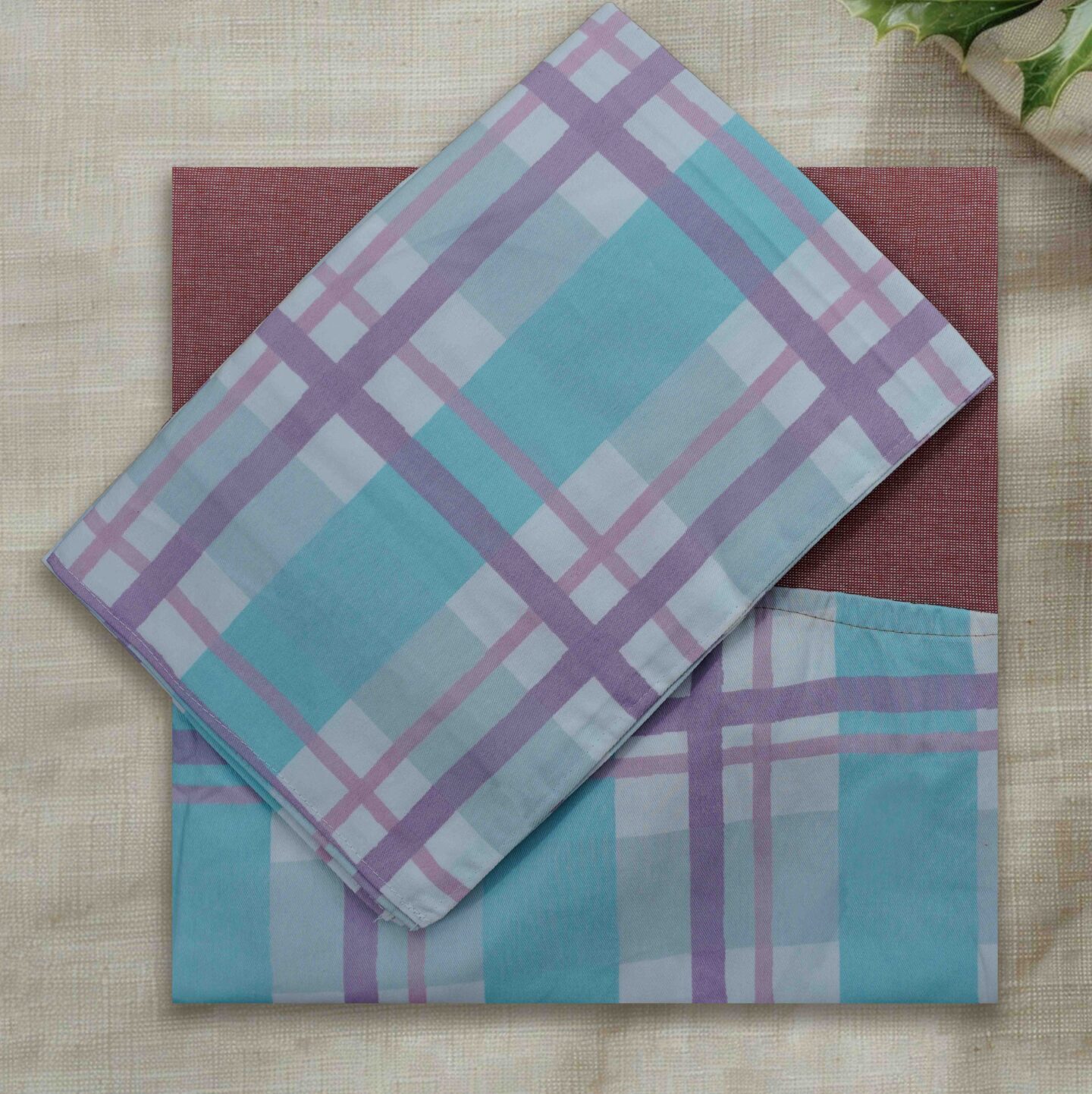 Luxury cotton queen size border bedsheet set