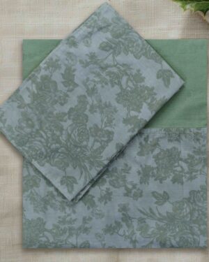 Premium thick cotton queen bedsheet with border