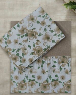 Heavy thick cotton queen size bedsheet with border