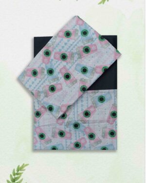 classic thick cotton king size border bedsheet set