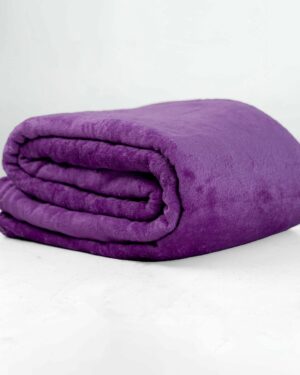 Double coat plain velvet blanket soft touch fabric