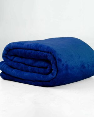 Winter plain velvet double coat blanket