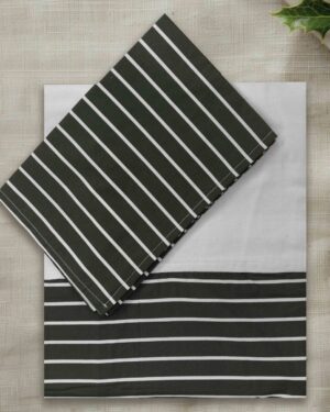 Designer border thick cotton queen bedsheet