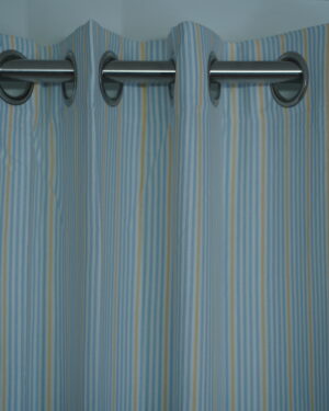 Pure handloom cotton stripes curtain 7 feet non transparent door curtain