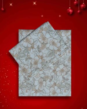 Pure cotton single bedsheet with pillow cover floral design soft cotton fabric