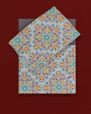 Pure handloom cotton king size border bedsheet 100x110 with 2 pillow covers soft premium quality