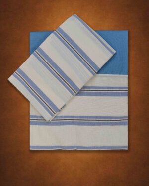 Pure cotton queen size border bedsheet 90x100 with pillow covers