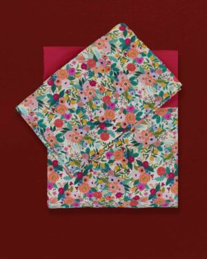 Traditional handloom cotton king size bedsheet 100x110 border pattern set