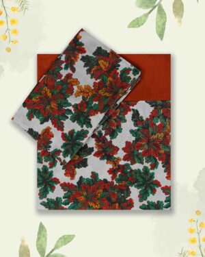 Luxury Cotton Queen Bedsheet Border Design with 2 Pillow Covers – ₹589