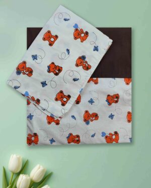 elegant border cotton queen bedsheet with pillow covers 90x100