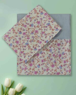 soft feel cotton queen bedsheet border design pillow covers