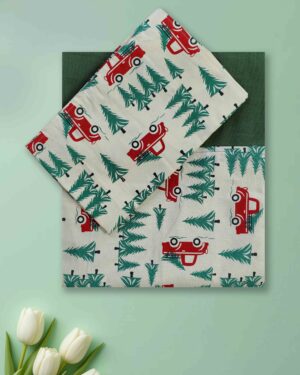 premium quality cotton queen bedsheet border pattern pillow covers