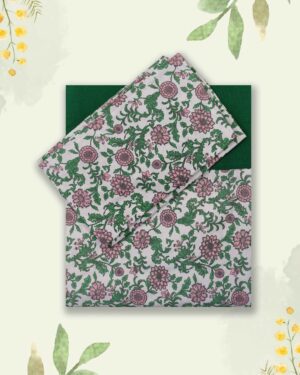 Soft Pure Cotton Border Bedsheet Queen Size (90x100) with 2 Pillow Covers – Free Shipping ₹589