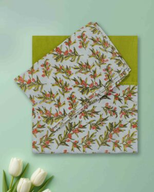 classic cotton queen bedsheet border design pillow covers