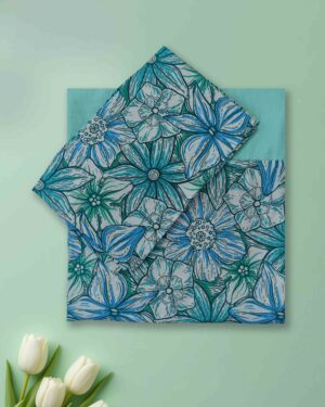 premium soft cotton queen bedsheet border style pillow covers