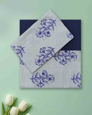 stylish cotton queen bedsheet border print pillow covers