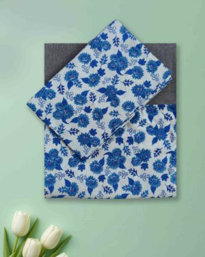 stylish cotton queen bedsheet border print pillow covers