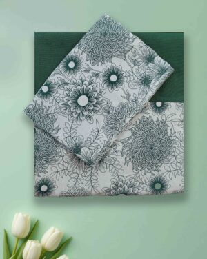 Beautiful Printed Cotton Queen Bedsheet Border Style with Pillow Covers – ₹589