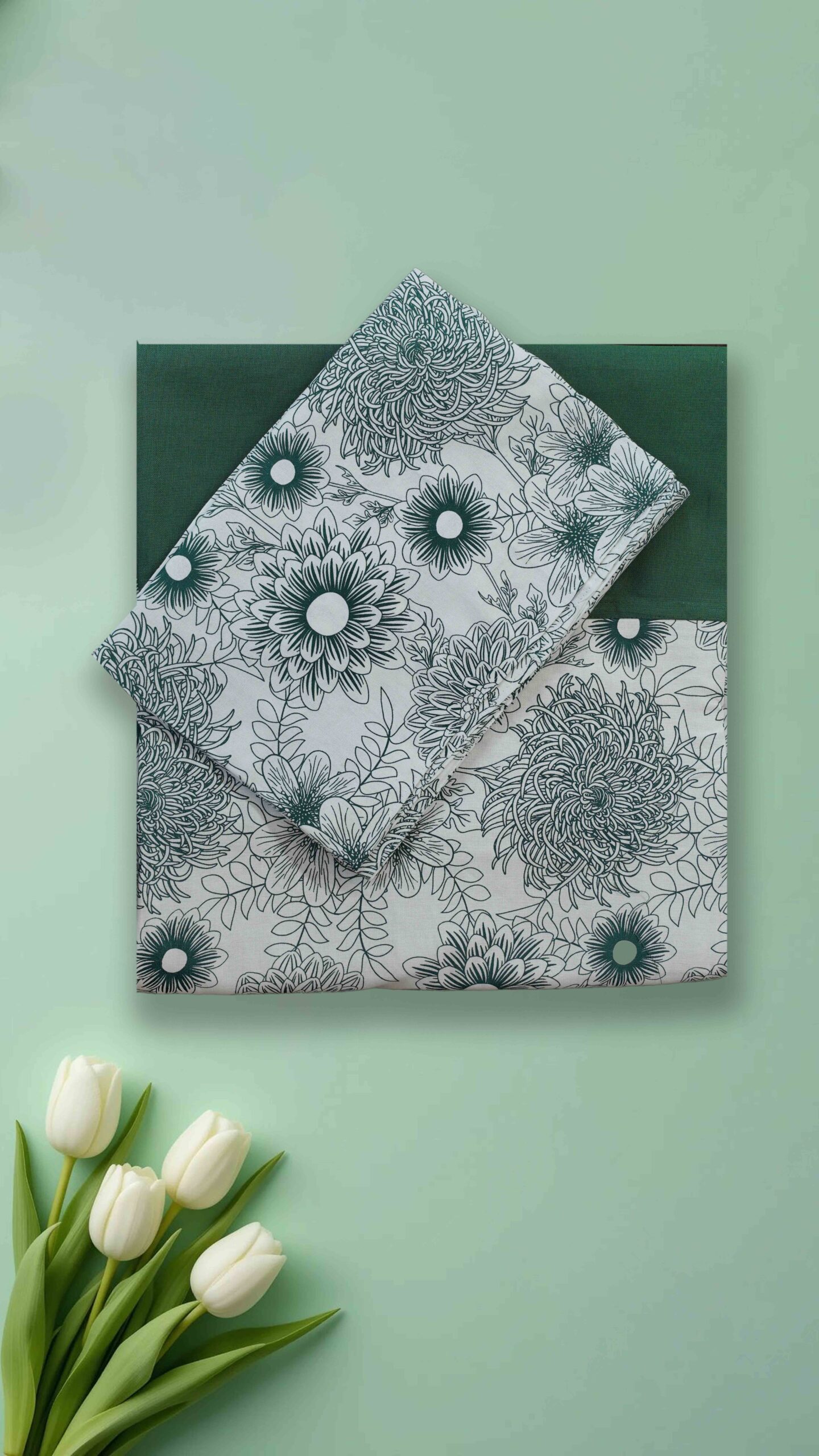 Beautiful Printed Cotton Queen Bedsheet Border Style with Pillow Covers – ₹589