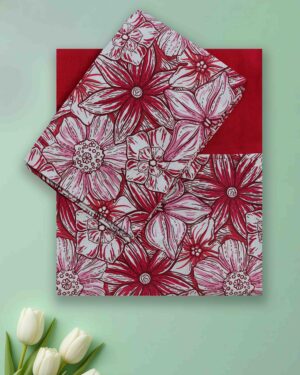 elegant cotton queen bedsheet border pattern pillow covers set