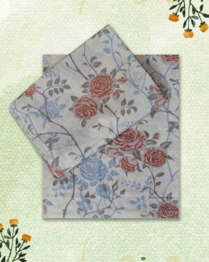 Queen size soft cotton bedsheet with pillow covers breathable comfortable bed sheet