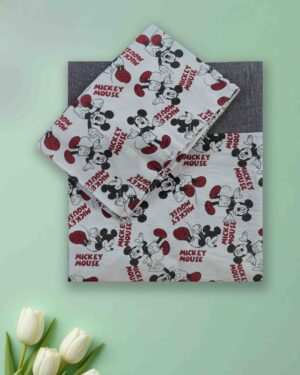 designer cotton queen bedsheet border style pillow covers