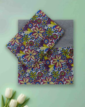 luxury cotton queen bedsheet border design pillow covers set