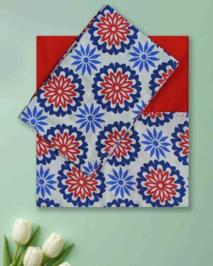 luxury pure cotton queen size border bedsheet with pillow covers