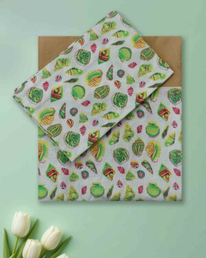 designer cotton queen bedsheet border print with pillow covers