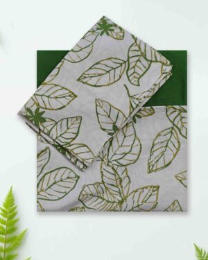 Elegant Pure Cotton Queen Bedsheet Border Design with Pillow Covers – ₹589