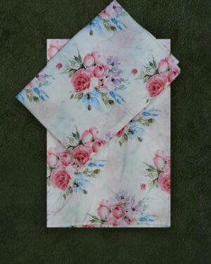 Cotton blend bedsheet queen size bed with pillow covers soft durable printed bedsheet ₹498 free shipping